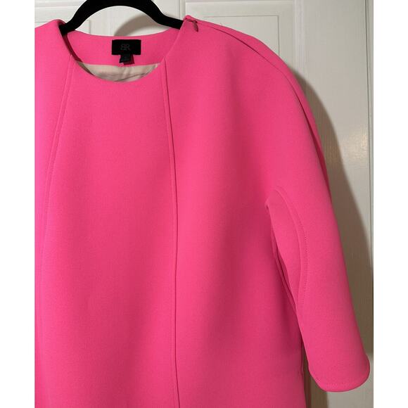 BANANA REPUBLIC Seamed Shift Dress in Neon Bubblegum Pink Size 0 - Picture 5 of 6
